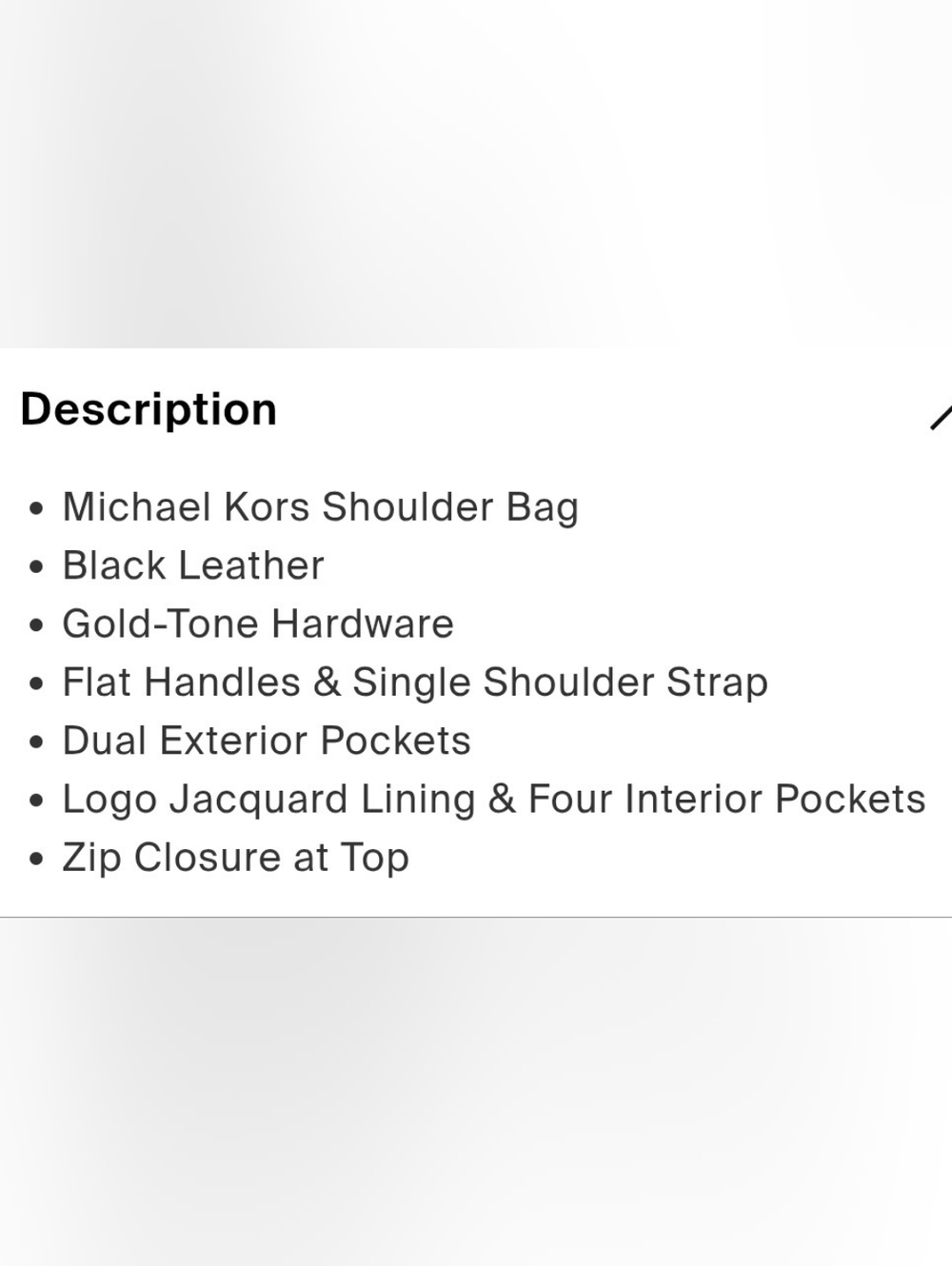 Michael Kors FULTON Black Pebbled Leather Shoulder Hobo with Gold Logo Charm - Picture 6 of 7